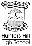 Hunters Hill High School logo